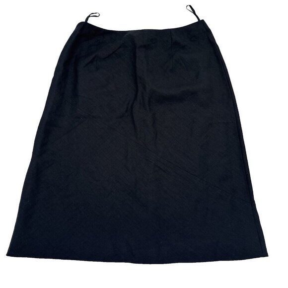 Linen A Line Skirt black Banana Republic size 8 womans - Picture 2 of 5